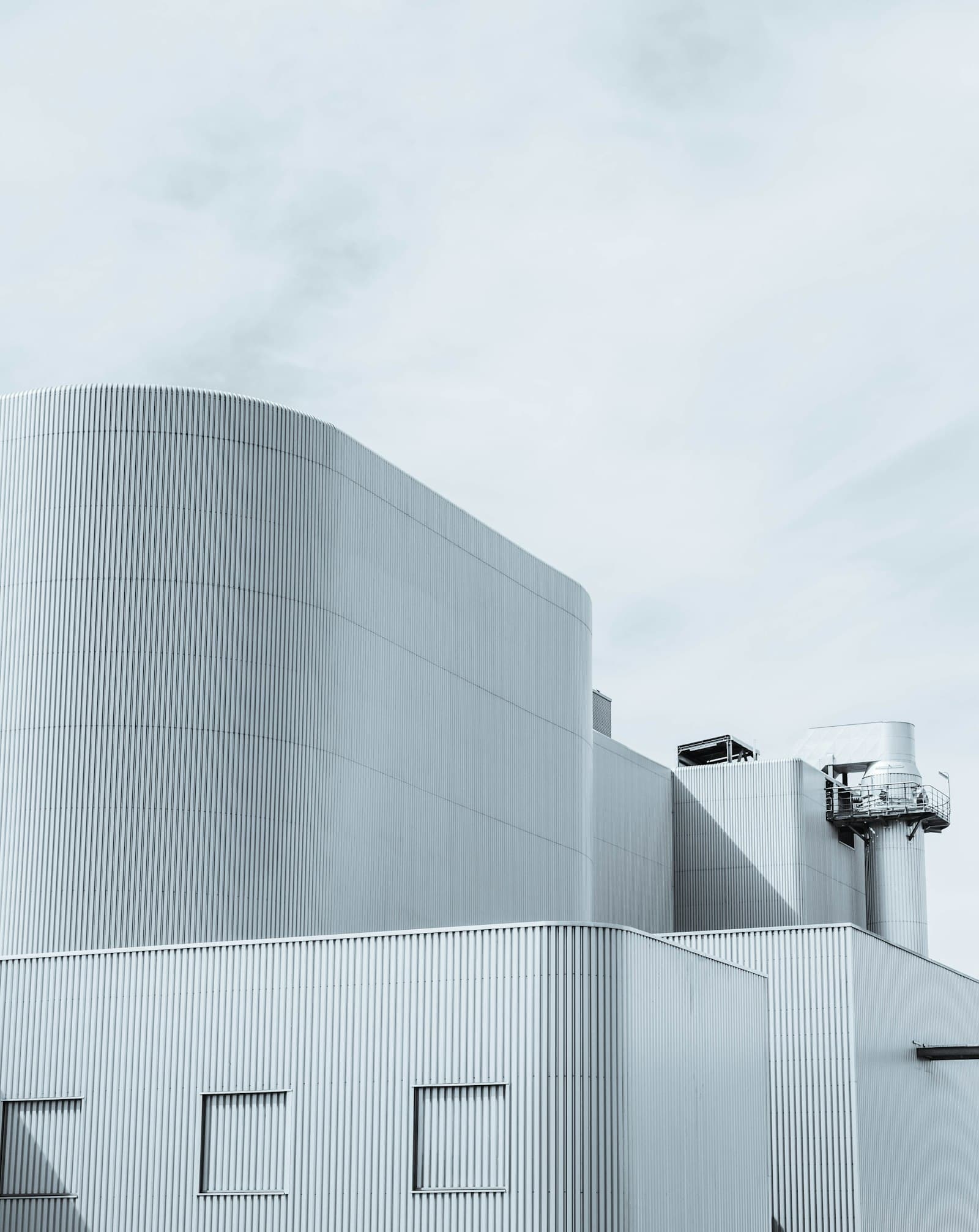 Modern industrial facility exterior
